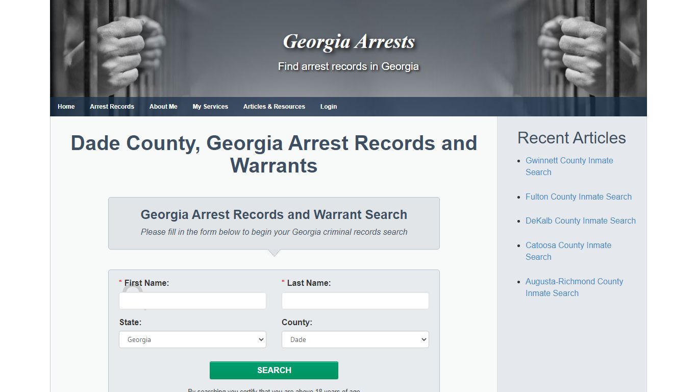 Dade County, Georgia Arrest Records and Warrants